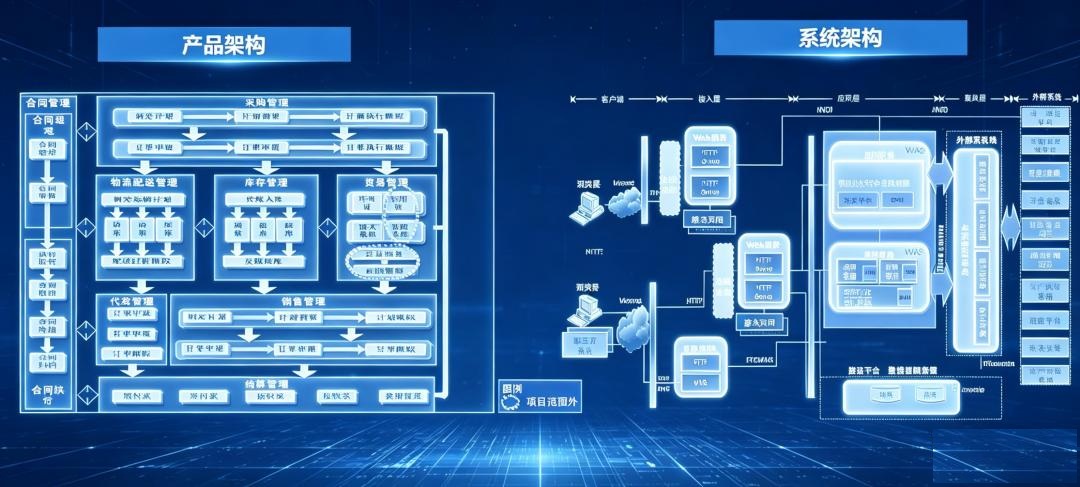 某能源集团ERP供销系统架构图